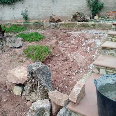 Construcción de una jardinera