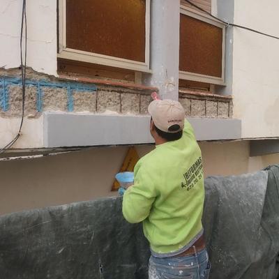 Reforma fachada calafel pasivar el herro