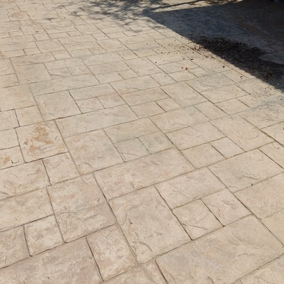 Reparación suelo hormigón impreso