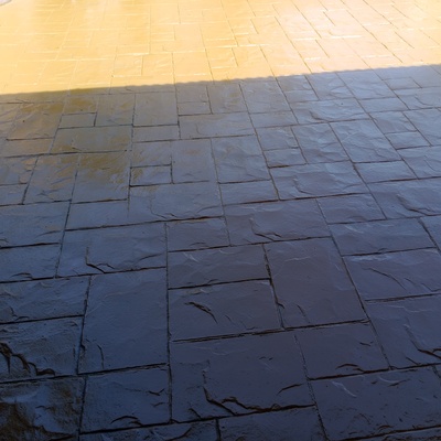 Acabado de suelo de hormigón impreso