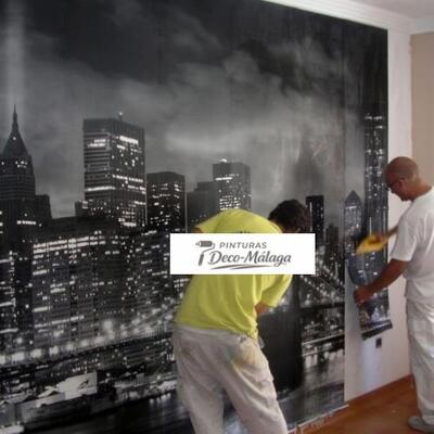 Colocación de foto mural