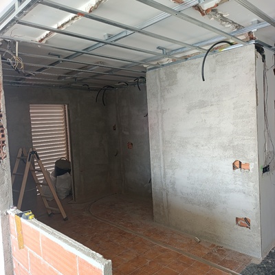 Techo de placas de Pladur