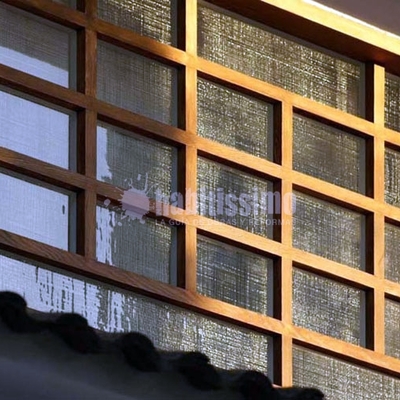 Cerramiento vidrio texturado