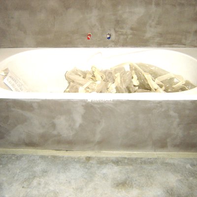 reforma con microcemento