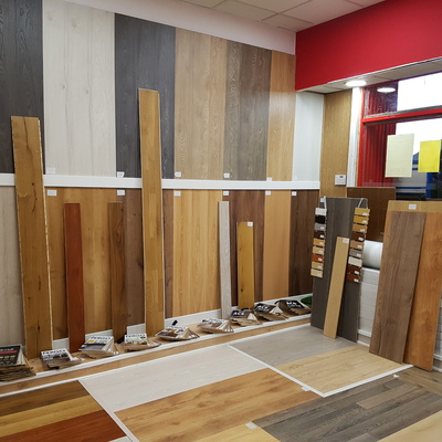 Exposición de la tienda