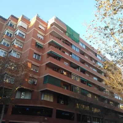 Proteccion balcon para hacer reparaciones Barcelona
