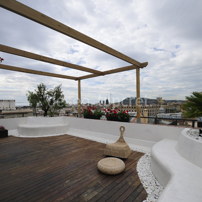 Microcemento en asientos exteriores