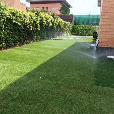 Instalación de césped