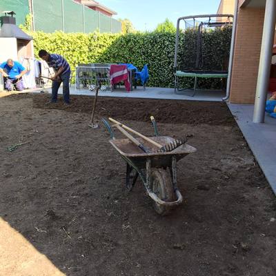 Instalación de césped