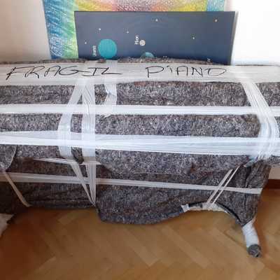 Embalaje piano frágil