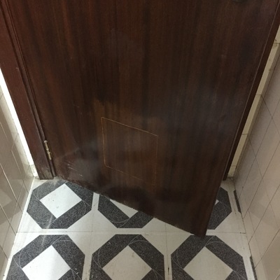 Puerta reparada