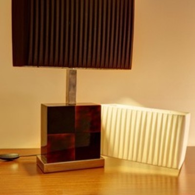 Pantallas de lampara realizadas en cintas de tela