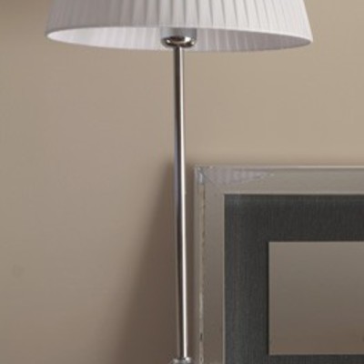 Detalle acabado pantalla de lampara