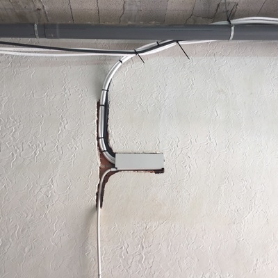 Preinstalación en obra para split