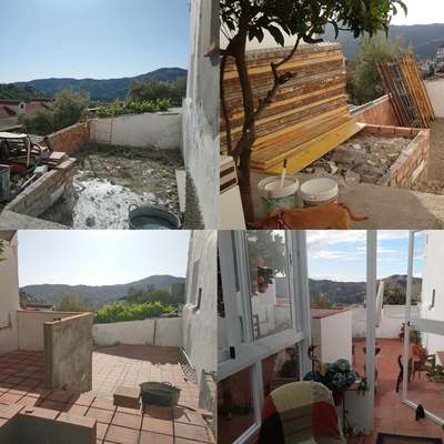 Reforma patio y terraza casa de pueblo