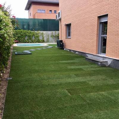 Instalación de césped