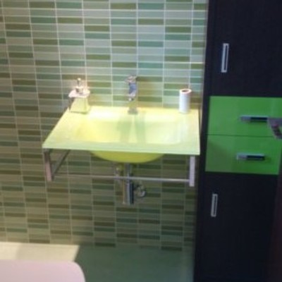 baño en verde