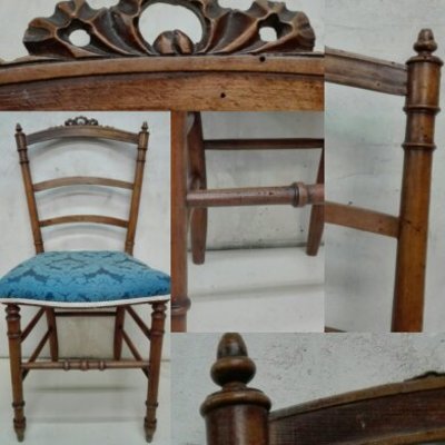 Restauración de silla con carcoma