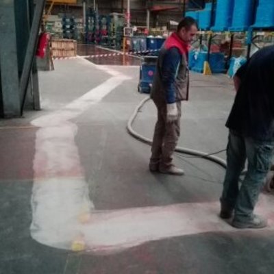 REPARACIÓN SUELO INDUSTRIAL FÁBRICA EN AMURRIO