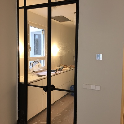 Mampara hierro cocina