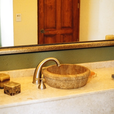 Mármol en el baño!!