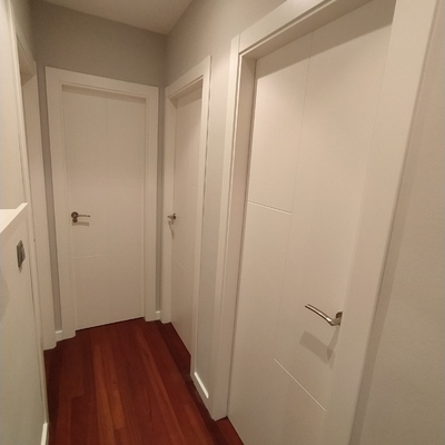 Puertas lacadas en blanco