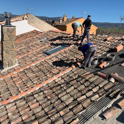 Colocación de tejado nuevo