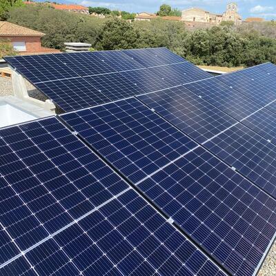 Instalación con soportación de hormigón a 20 grados