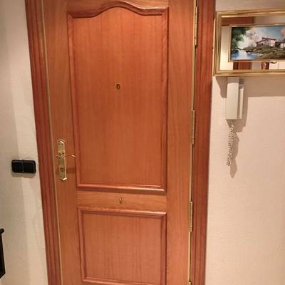 Puerta blindada vision trasera plafón provenzal sin tm