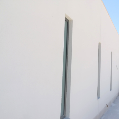 Estucado realizado en raspado