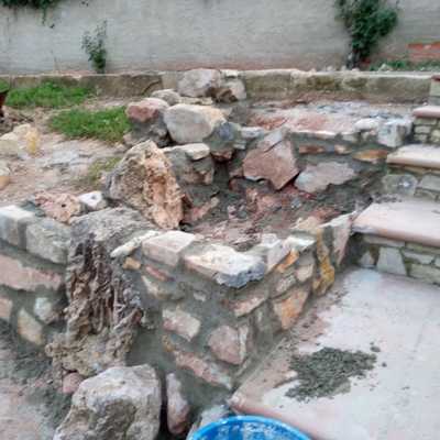 Construcción de una jardinera