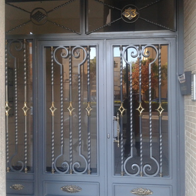 puerta de forja entrada al portal