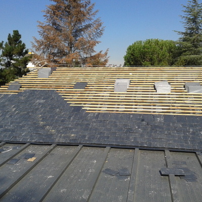 Trabajo de pizarra en rastrel