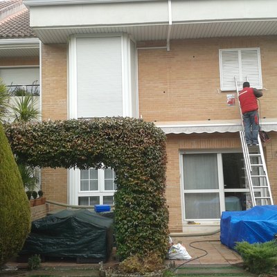 Insuflado de fachada en La Moraleja
