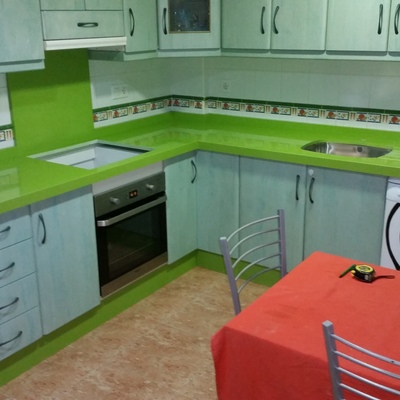 cocina en Silestone