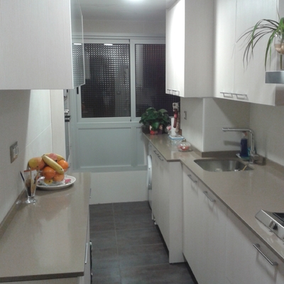Reforma de cocina con lavadero integrado