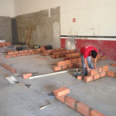 Construcción de vestuarios