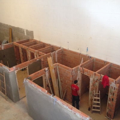 Construcción de vestuarios