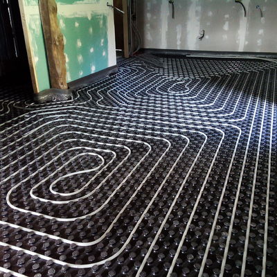 Suelo radiante con aerotermia en caserío 