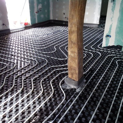 Suelo radiante con aerotermia en caserío Dima