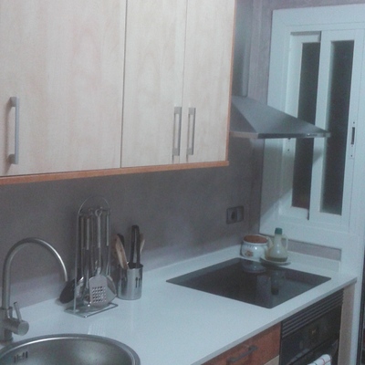 Cocina revestida de Microcemento