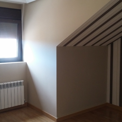 Pintado y colocación de papel