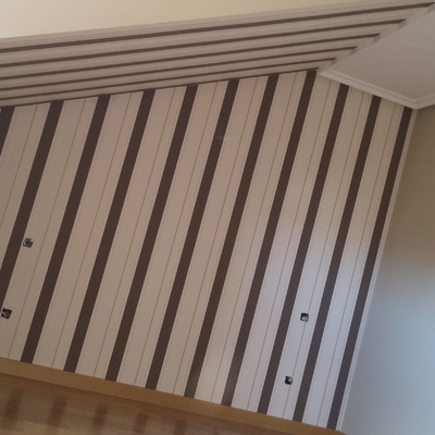 Pintado y colocación de papel