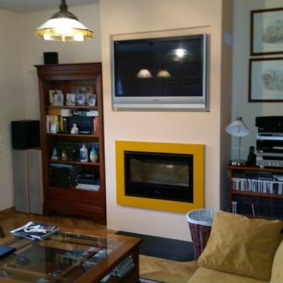 Insertable Lacunza Gold 800 con marco a medida