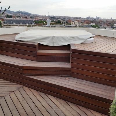 Terraza en madera de Ipe