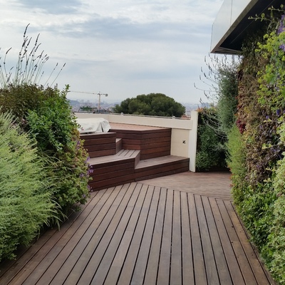 Terraza en madera de Ipe