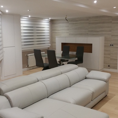 Salón reformado y decorado