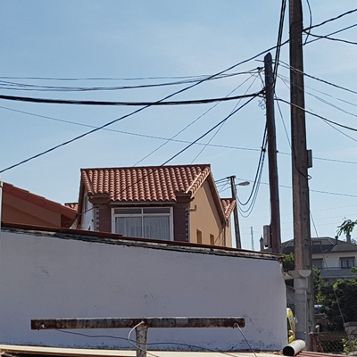 Tejado una vez realizado con teja nueva y sus remates