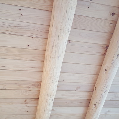 Techo de madera imitación antigua