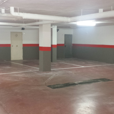 Pintado de garaje a pistola en Malaga.